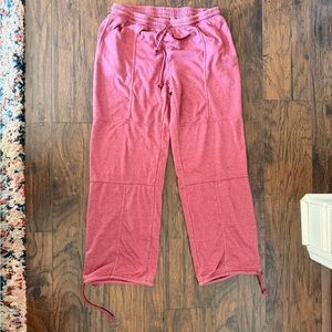 AS Revival Joggers Women's Red Heathered Drawstring Waist‎ Casual Lounge